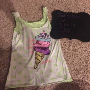 Justice "layered"  tank top